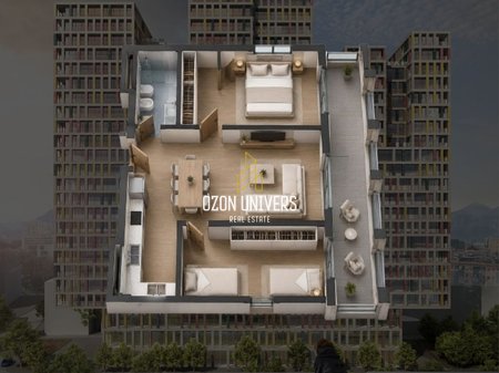 Apartament 2+1 për shitje, Manhattan Residence, Zogu i Zi!
