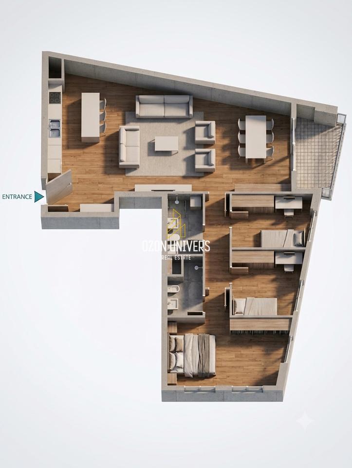 Apartament 3+1+2 për shitje tek 5 Maji!!
