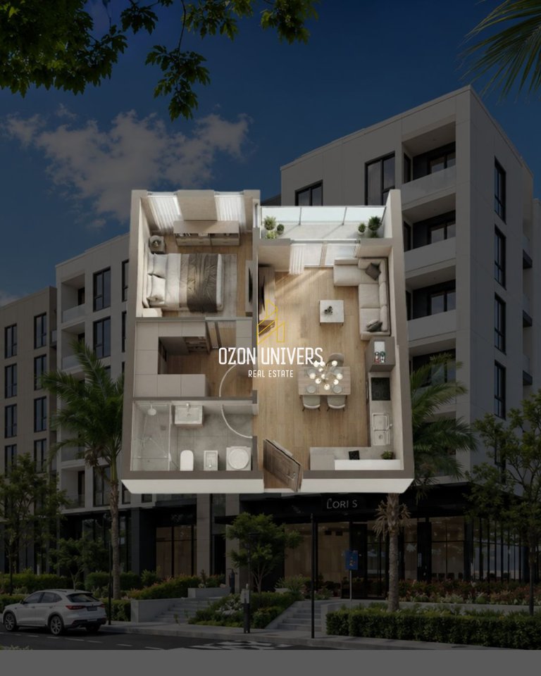 Apartment 1+1 for sale at Mali i Robit, Golem!