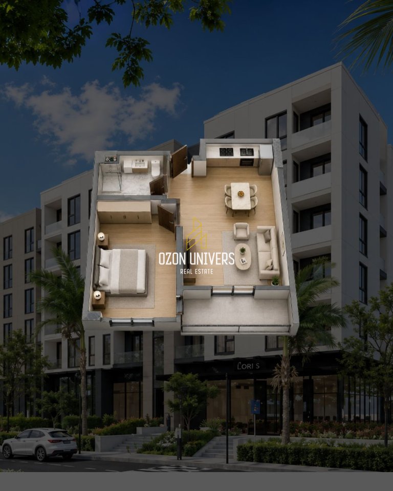 Apartment 1+1 for sale at Mali i Robit, Golem!!