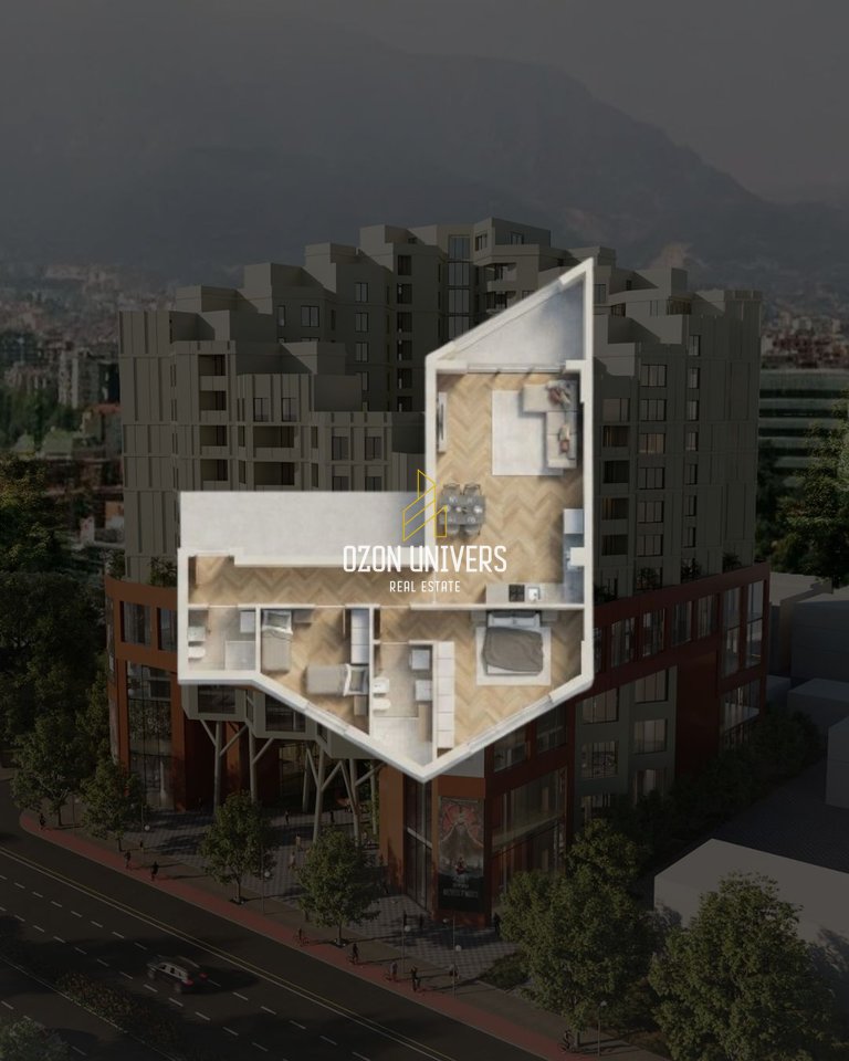 Apartament 2+1+2 për shitje tek Colonnade Residence, Rruga Dritan Hoxha!