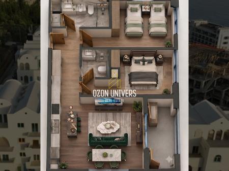 Apartment 2+1+2 for sale, at Square Village, Dhermi!