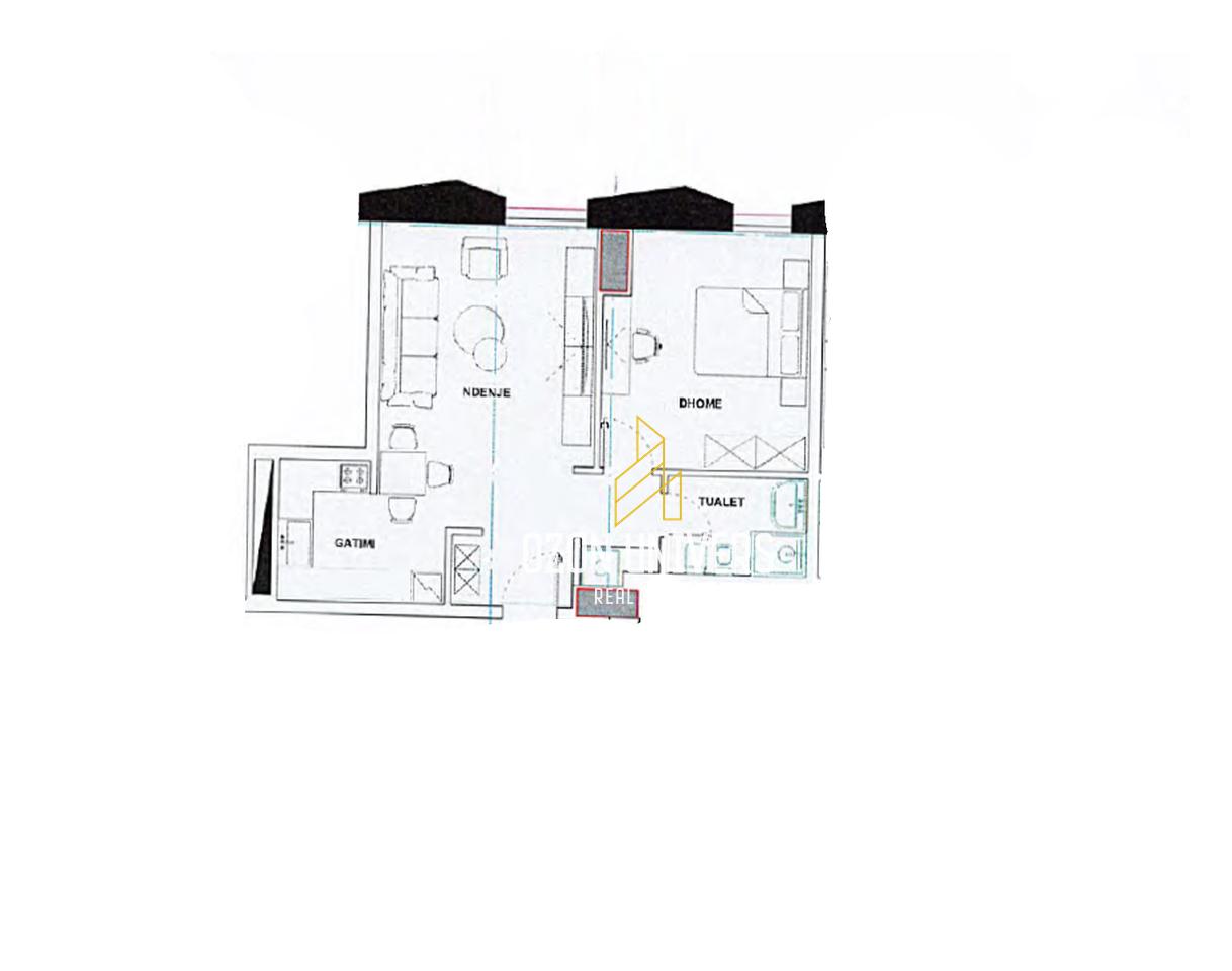 Appartamento 1+1 in vendita, presso Ekspozita Building, Viale Gjergj Fishta!