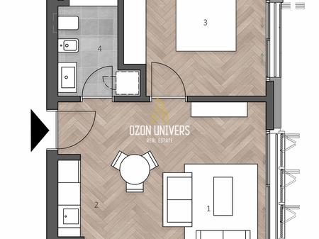 Apartament 1+1+parkim për shitje në Green Coast 2 !