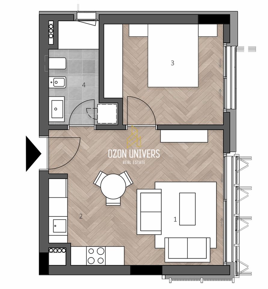 Appartamento 1+1+parcheggio in vendita a Green Coast 2 !