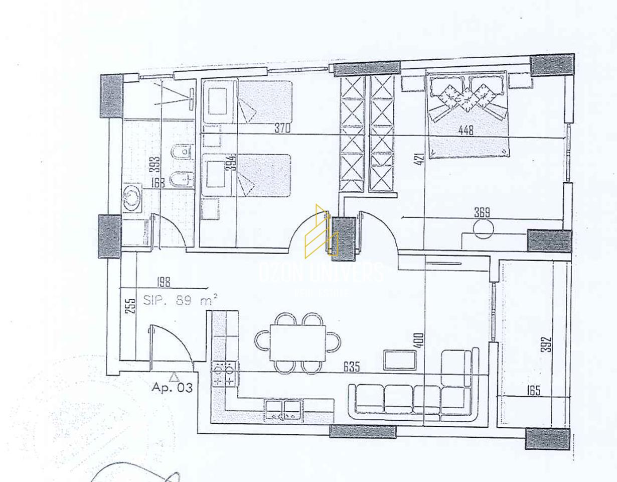 Apartament 2+1 në shitje tek Monark Residence, Pskuqan