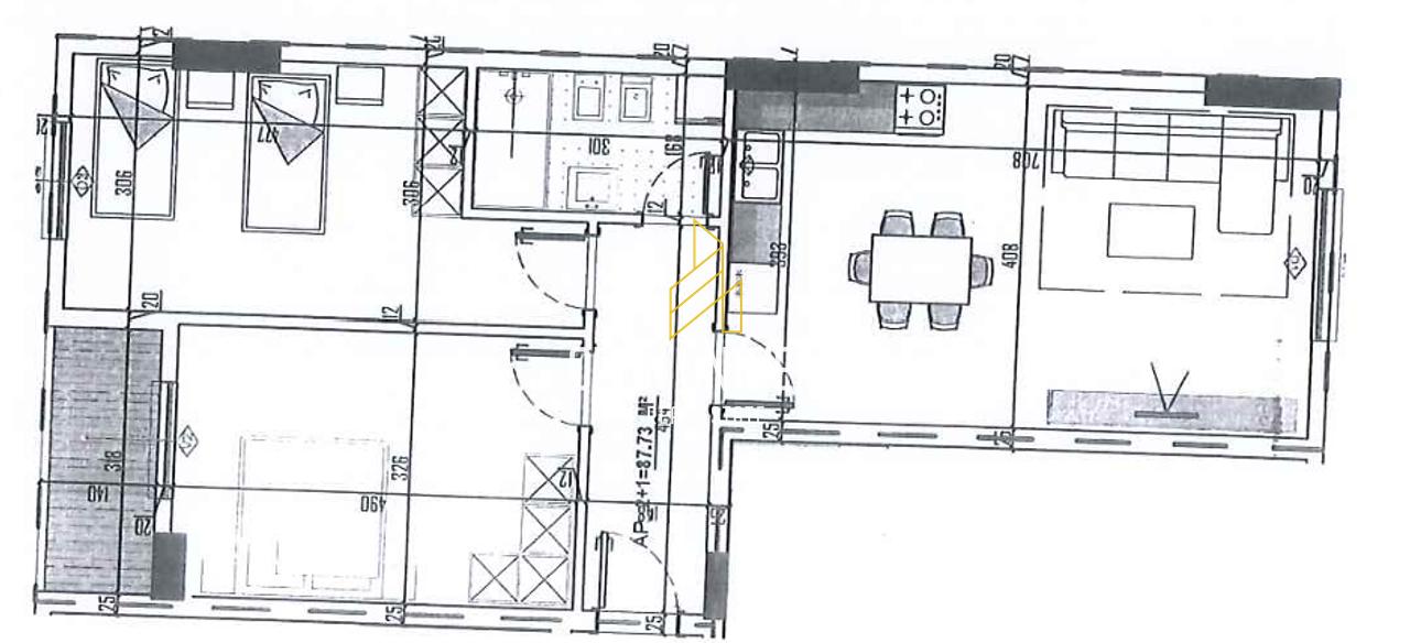 Apartament 2+1 për shitje tek Ring Side Residence, Paskuqan!