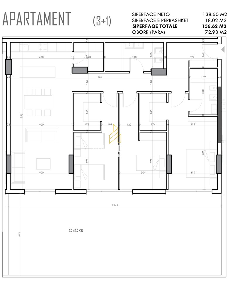 3+1+2 apartment for sale, at Blin Residence, Farkë