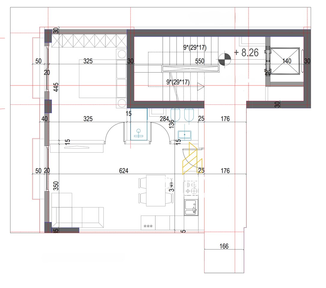 1+1 apartment for sale, on Barricades Street!