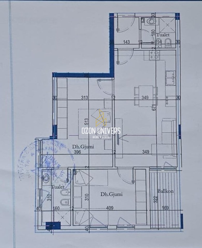 Apartament 2+1+2 për shitje, tek Tirana Entry 2!