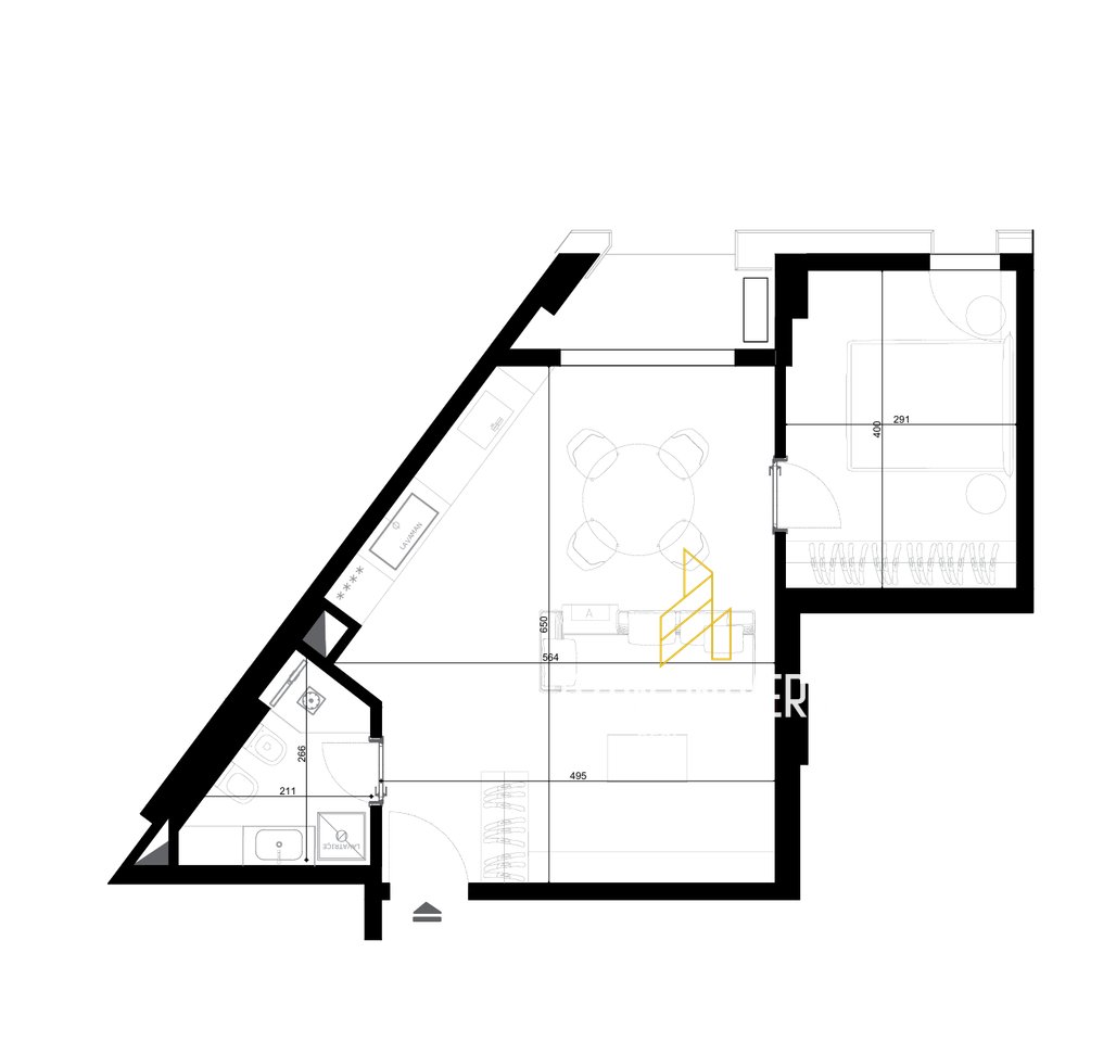 Appartamento 2+1 in vendita presso Riverside Residence, Via Javer Malo!