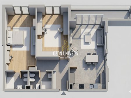 Appartamento 2+1+2 in vendita, Monark Residence 2, Paskuqan