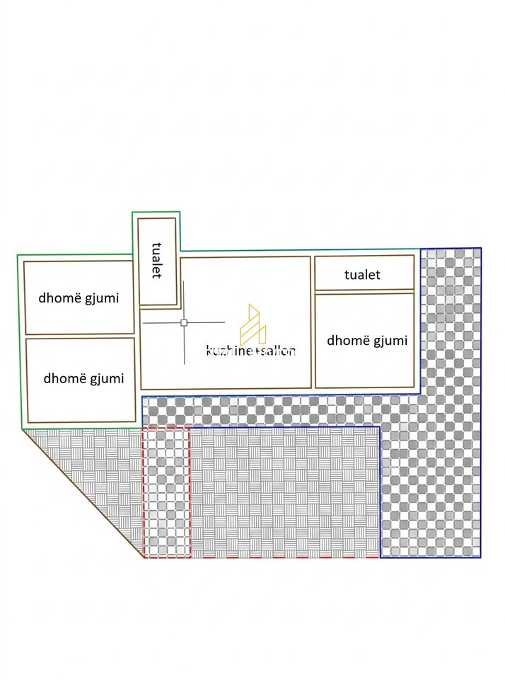 Apartament për shitje 3+1+2 me oborr, në Dhërmi!