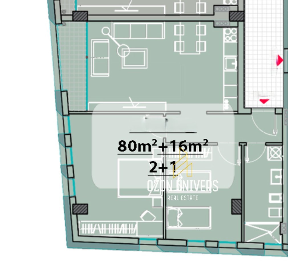 Apartament 2+1 për shitje, Grow Green!