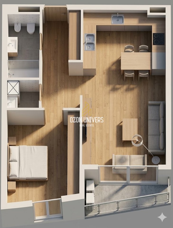 Apartament 1+1 për shitje, Shqiponja Square!