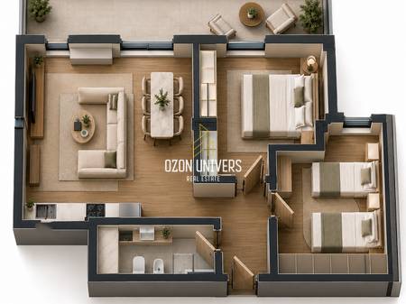Apartament 2+1+Verandë për shitje pranë Vilës L, Astir!