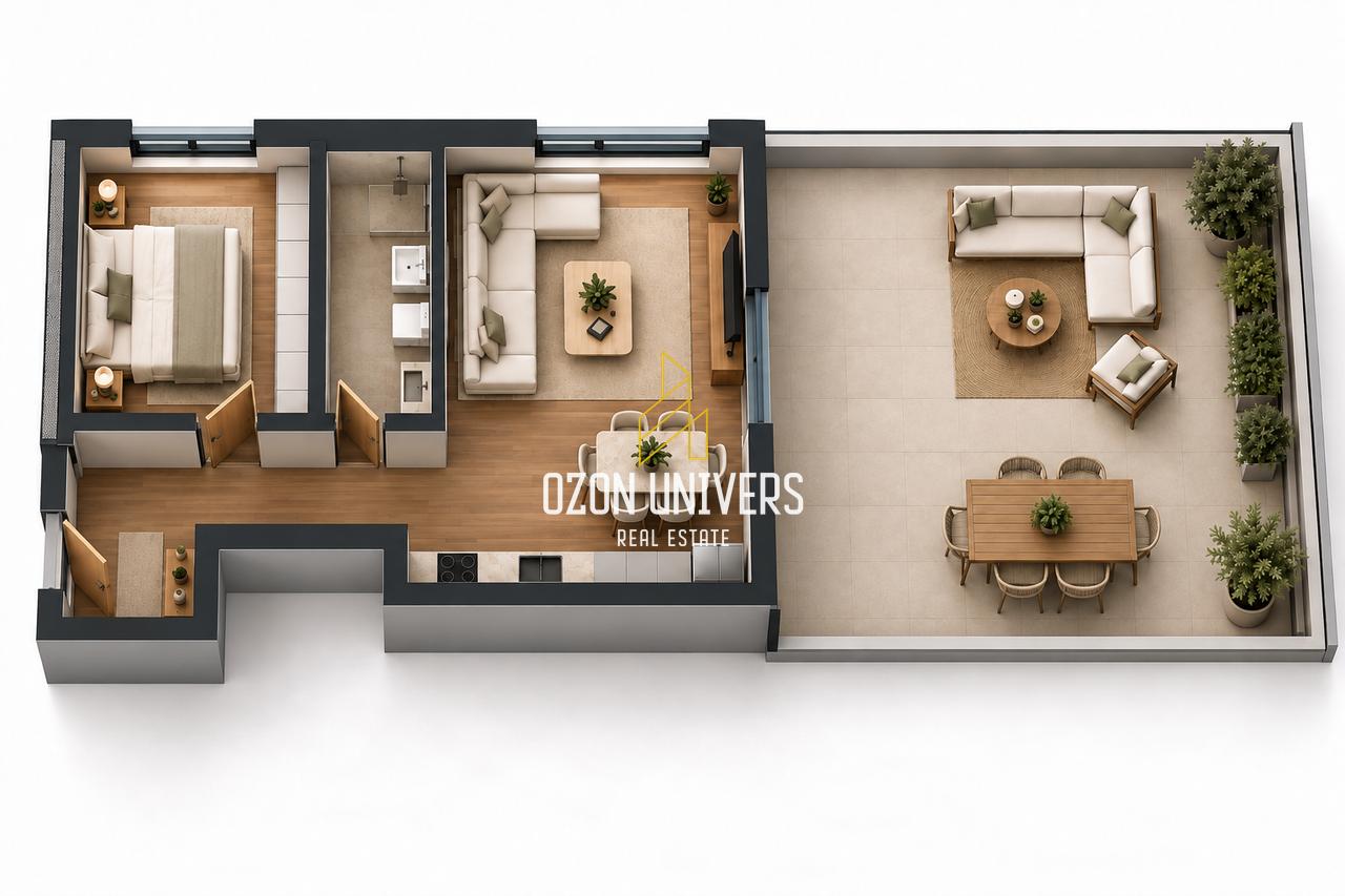 Apartment 1+1+Veranda for sale near Villa L, Astir!!