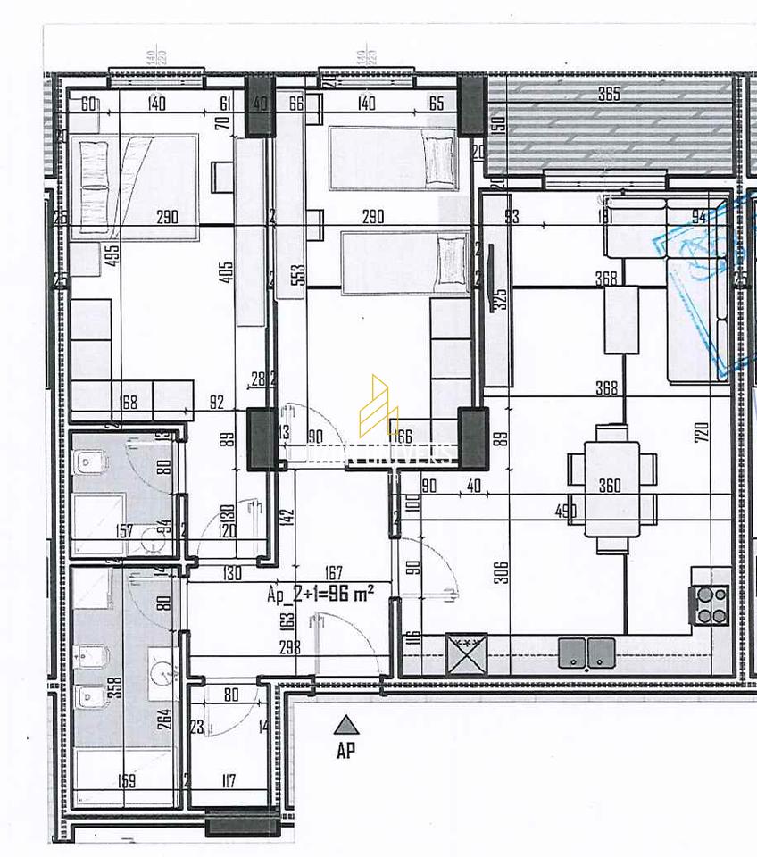 Apartament 2+1+2 për shitje në Paskuqan, Arden Hill !
