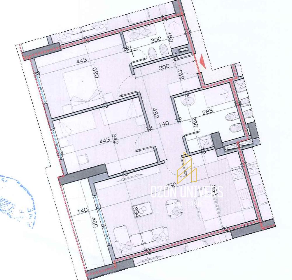 Apartament 2+1+2 për shitje, Alba Konstruksion, Astir !
