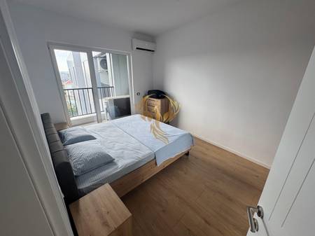 A 2+1 apartment is for rent in a newly completed building on Besa Street, near Hotel Meridian.