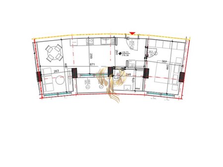 Shitet apartament 1+1 tek Rezidenca Kodra e diellit 2
