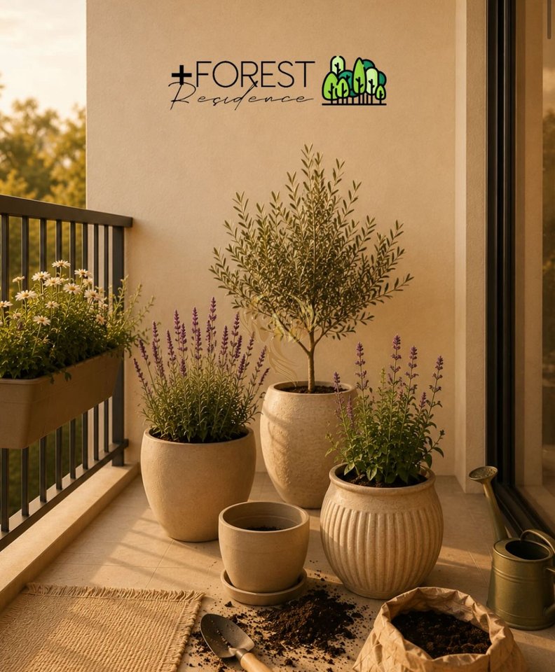 Shitet Apartament 1+1 kati 4 në Kompleksin “Forest Residence” .