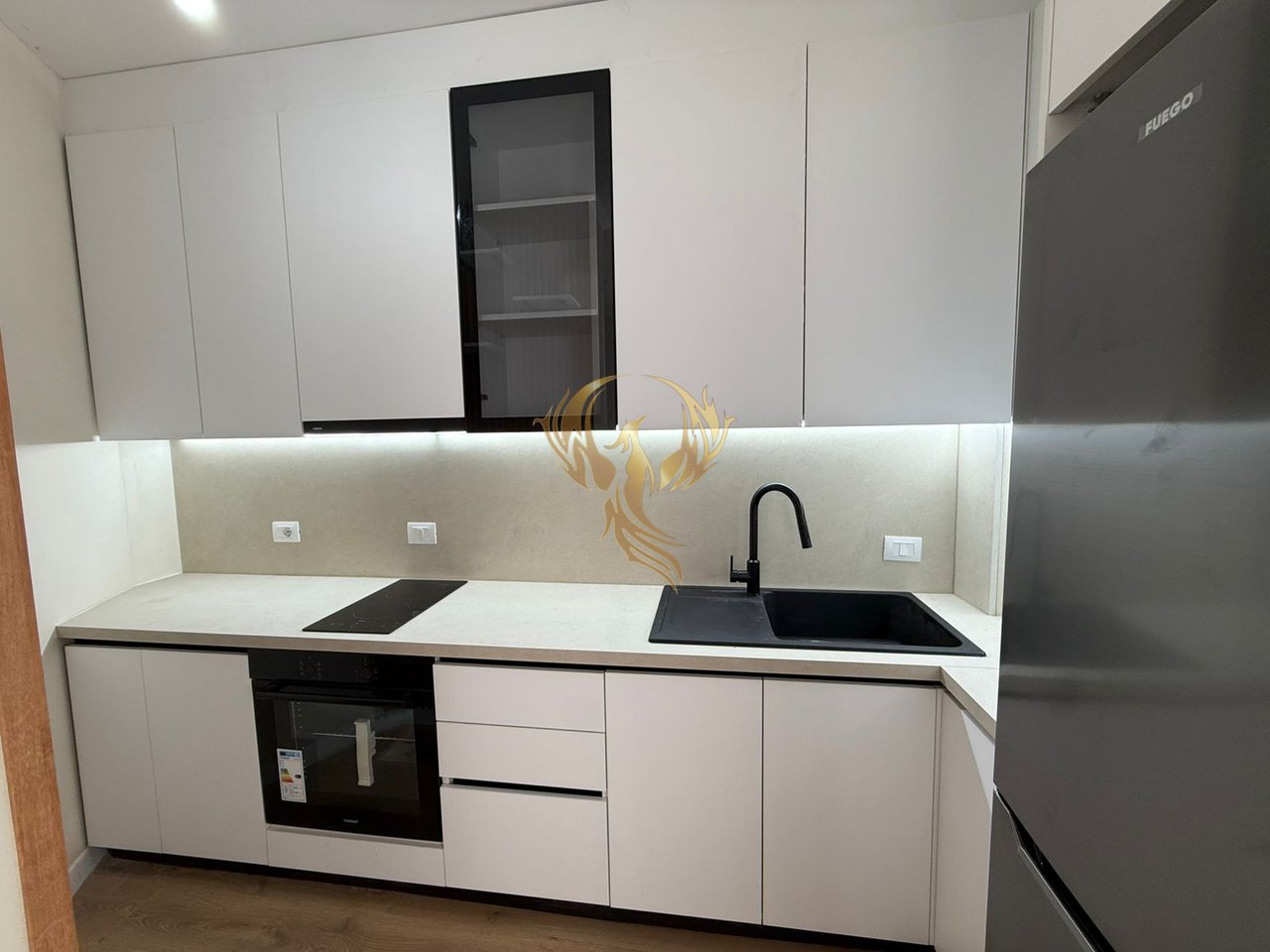 Appartamento 1+1 in affitto, vicino alla rotonda di Kamza.