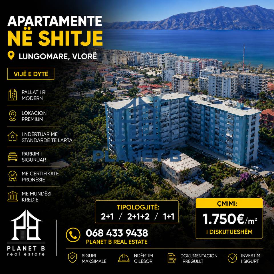 APARTMENTS FOR SALE – LUNGOMARE, VLORA