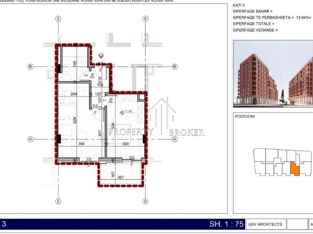 Shitet apartament 1+1+Garderobe tek Klensi Rezidence,Inxhinieria!