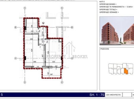 Shitet apartament 1+1+Garderobe tek Klensi Rezidence,Inxhinieria!