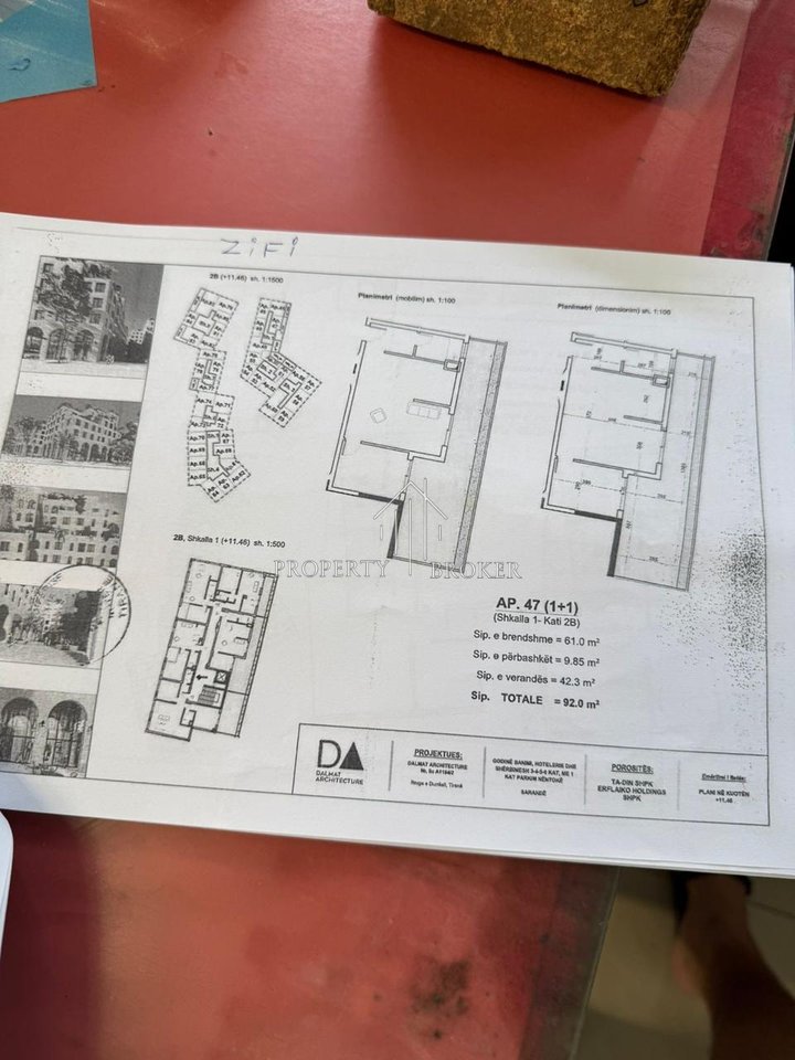 Appartamento 1+1+Veranda in vendita, nel Complesso Saranda City, Sarande!