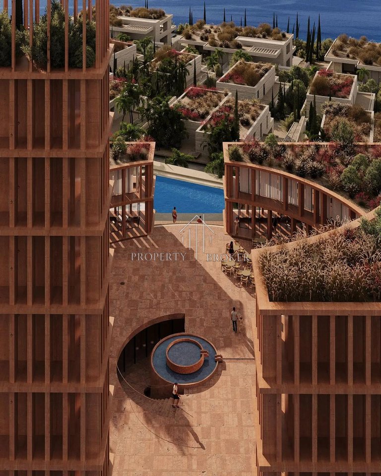Appartamento 1+1 + Cortile in vendita presso Sun Palace Residence, Palasë, Himarë