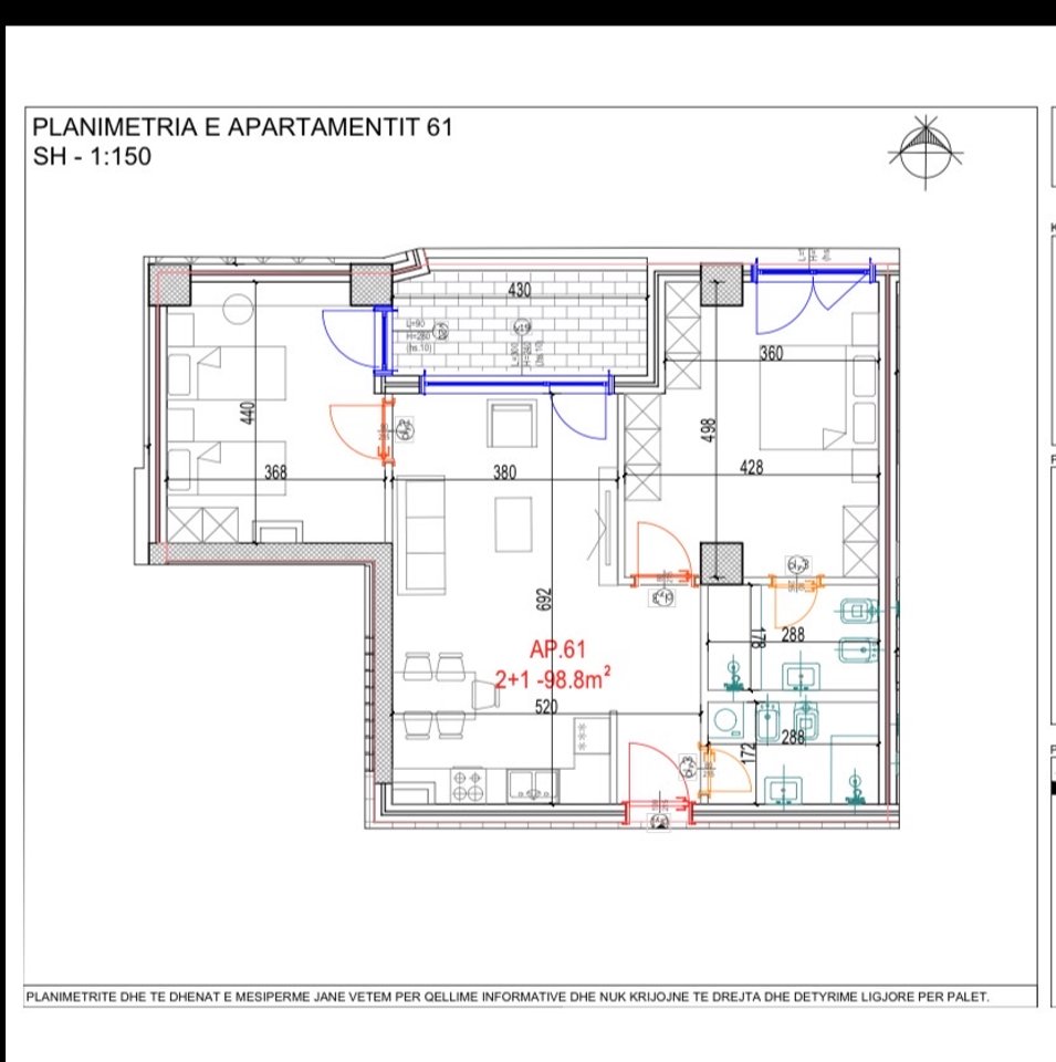 Shitet apartament 2+1+2 Tualete tek Mara Residence, Don bosko!