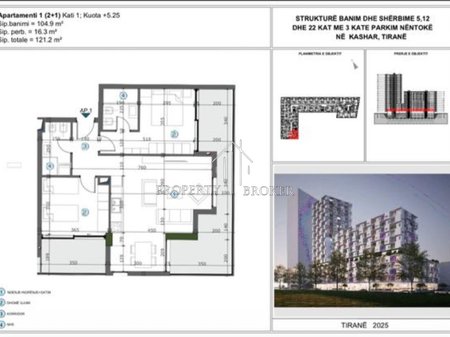 Shitet apartament 2+1+2 tek Moa Rezidence, mbrapa Casa Italia!