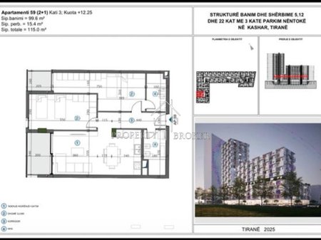Shitet apartament 2+1+2 tek Moa Rezidence, mbrapa Casa Italia!