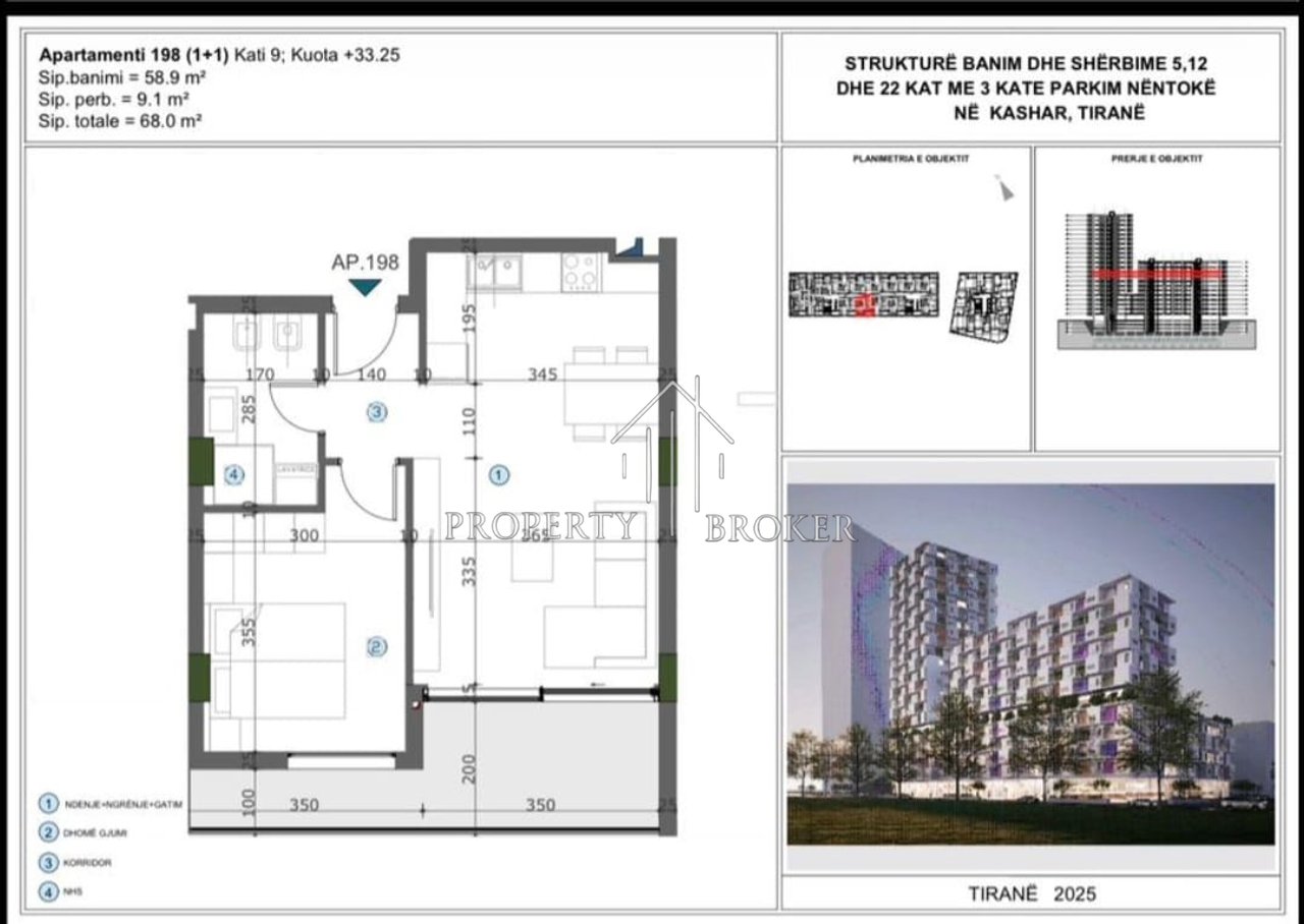 Vendesi appartamento 1+1 presso Moa Residence, dietro Casa Italia!