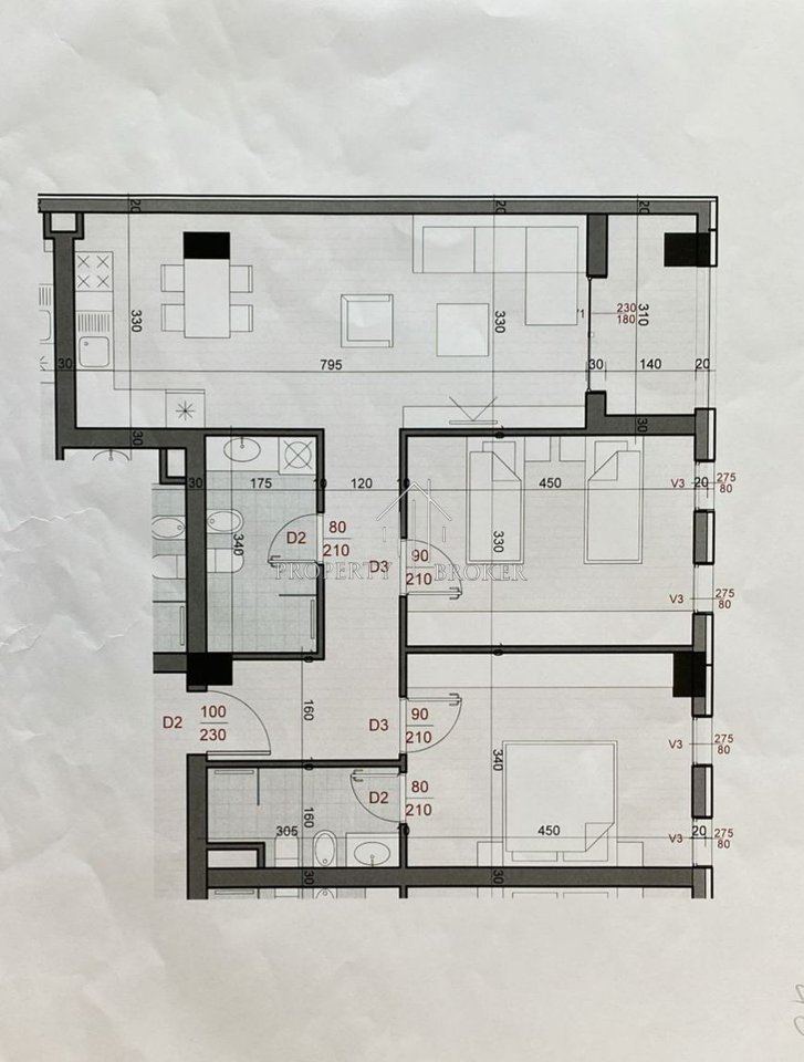 Shitet apartament 2+1+2 tek Casa Bosco, Don Bosko!  (1800€/m²)