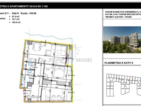 Apartment 2+1+2 for sale at Aluna 1, Paskuqan!