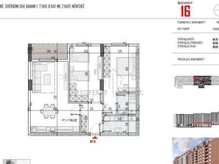 Apartment 2+1+2 for sale at Tirana View Residence, Paskuqan!