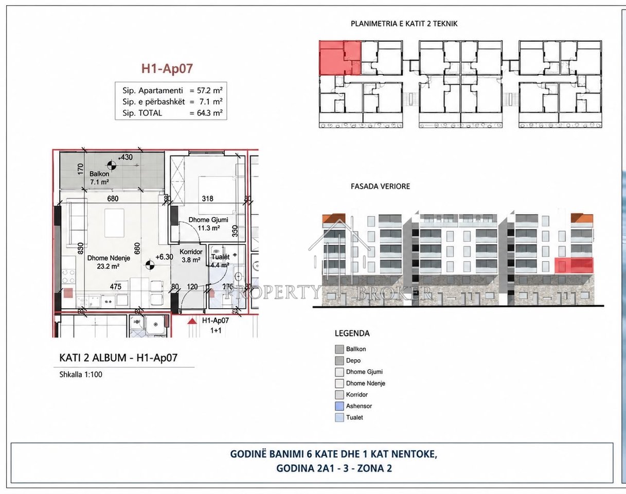 Appartamento 1+1 in vendita Porto Lalz!
