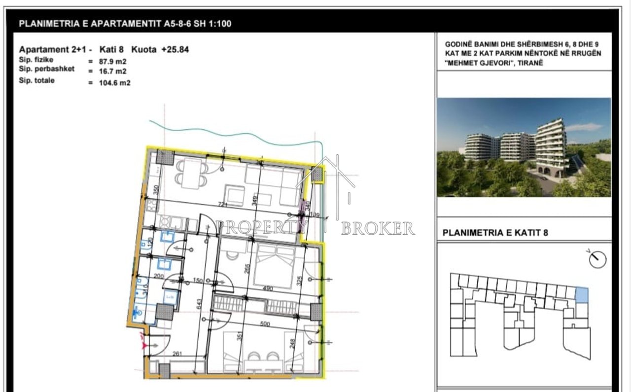 Shitet apartament 2+1+2 Tek Aluna 1, Paskuqan!