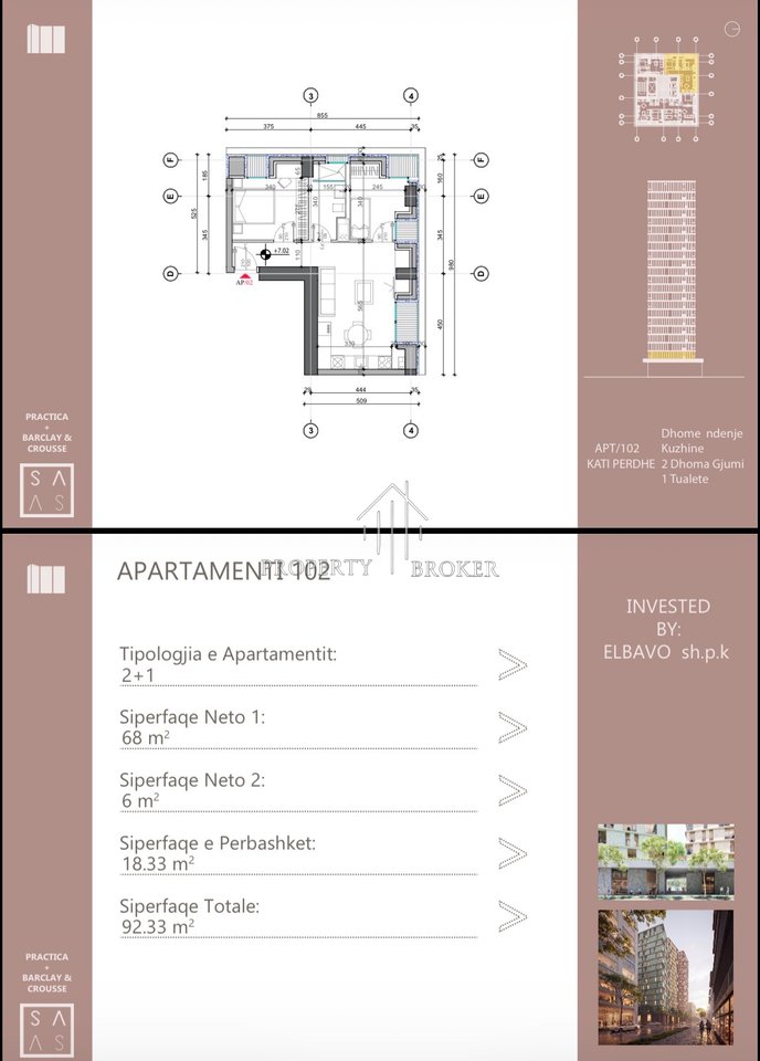 🏡 SHITET APARTAMENT 2+1+2 tek Sky Combo,Bulevardi i Ri!
