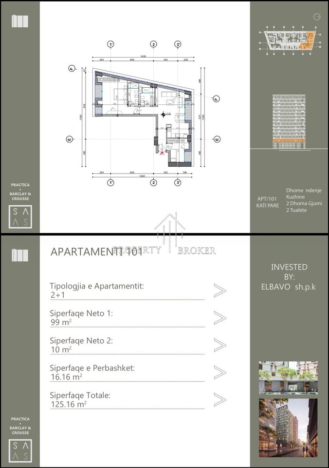 🏡 SHITET APARTAMENT 2+1+2 tek Sky Combo,Bulevardi i Ri!