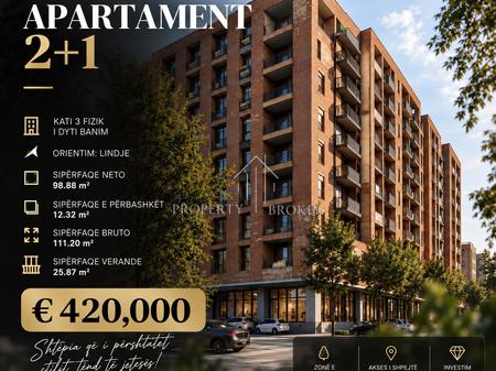 APARTAMENT 2+1 PËR SHITJE | DELIJORGJI, TIRANË