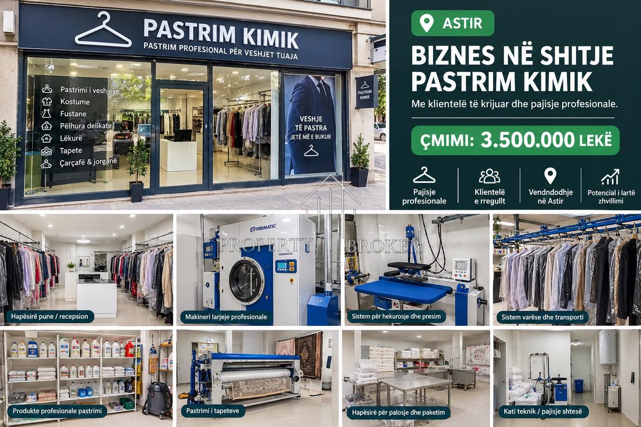Shitet biznesi, Pastrim Kimik ne Astir, 3.500.000 Leke!
