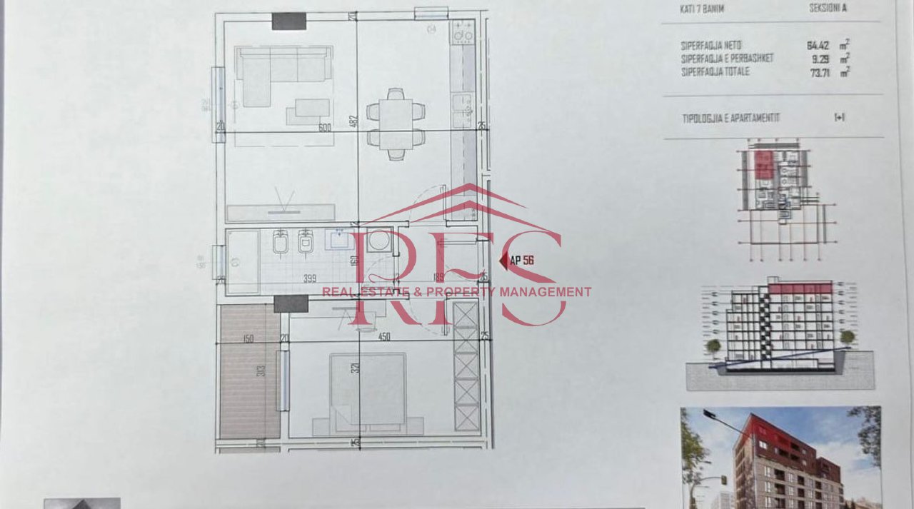 📍 Apartment 1+1 for Sale – Paskuqan, Near Lidhja e Prizrenit School