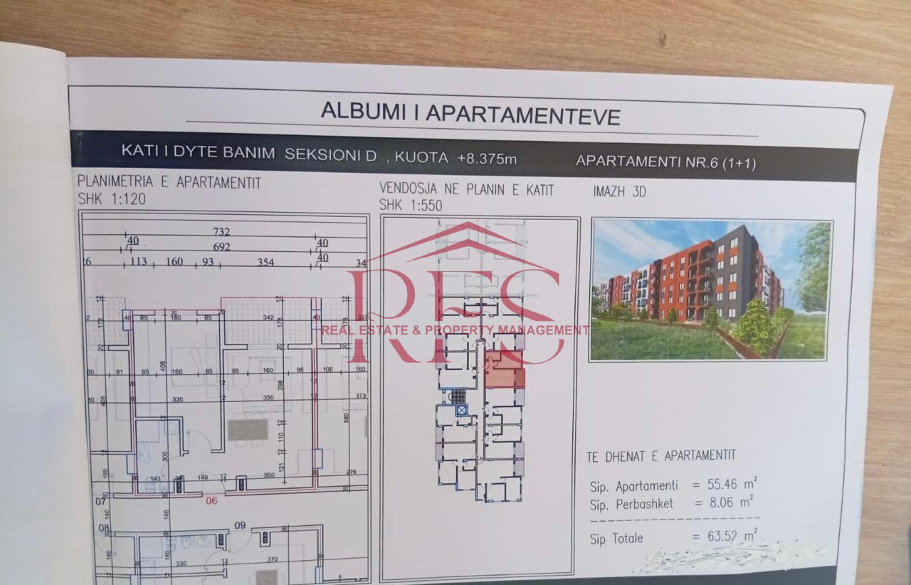 📍 Shitet Apartament 1+1 në Paskuqan