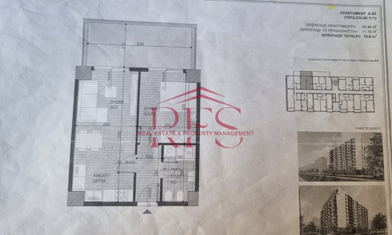 APARTAMENT NË SHITJE – FUSHA AVIACIONIT/ 108,000 EURO