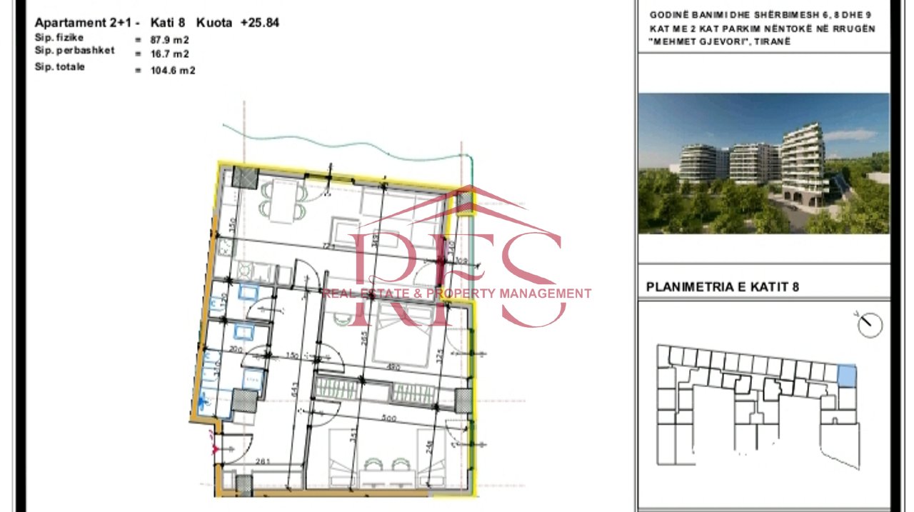 Apartament 2+1 në shitje – Paskuqan(Aluna)- Çmim Kleeingu