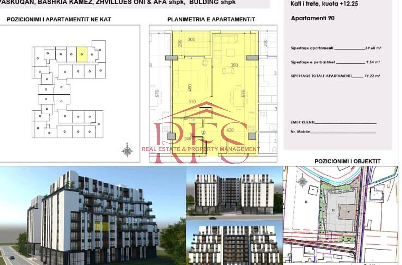 📍 Shitet  Apartament 1+1 – Belfior 1, Paskuqan afer Unazes se Madhe